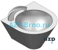 Раковина из нержавеющей стали AUM 033 AZP Brno Чехия (фото, схема) Раковина из нержавеющей стали AUM 033 AZP Brno Чехия (фото, схема)